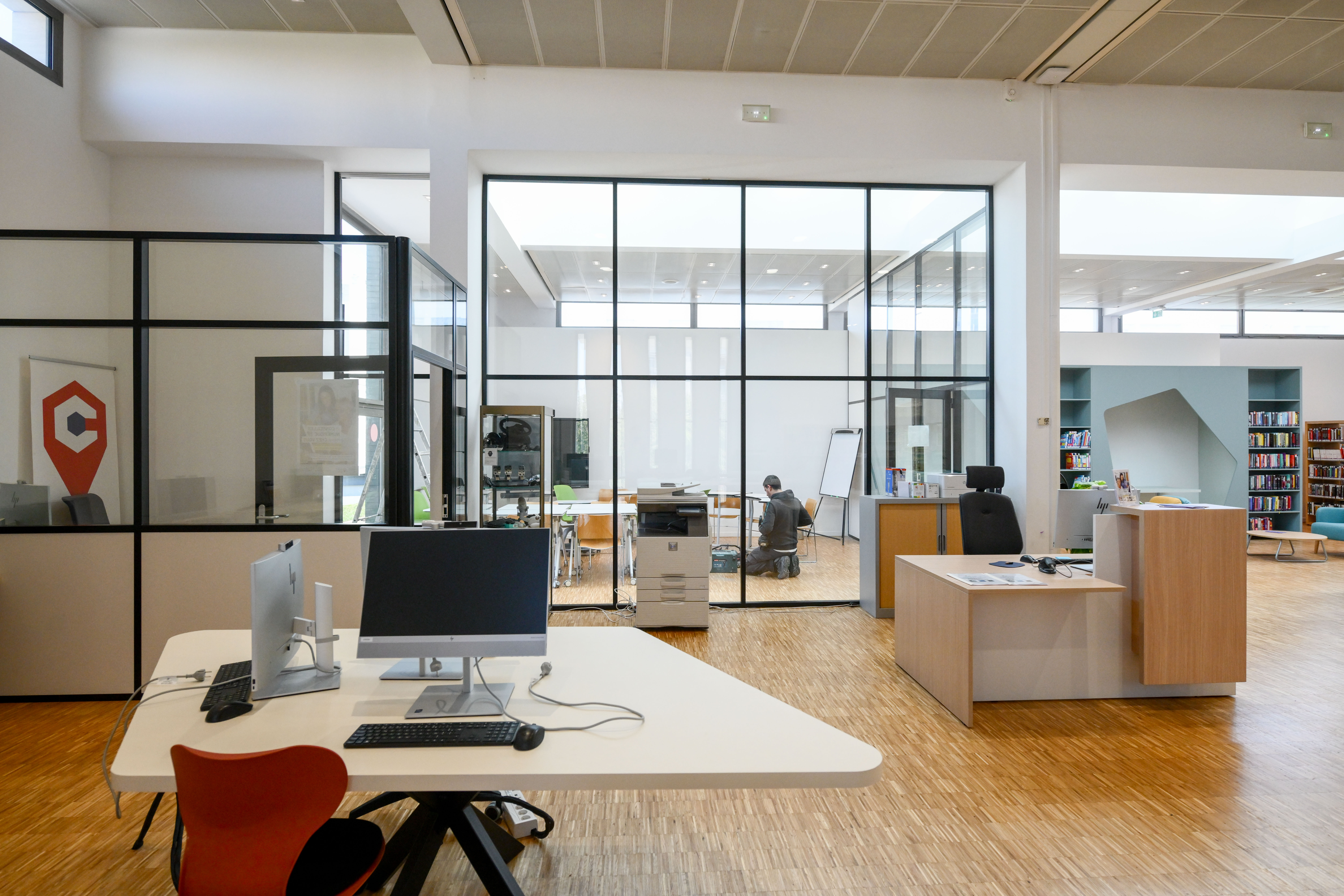 Médiathèque de Meudon – Détails menuisés et éclairage